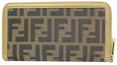 FENDI Zucca Zip Around Wallet