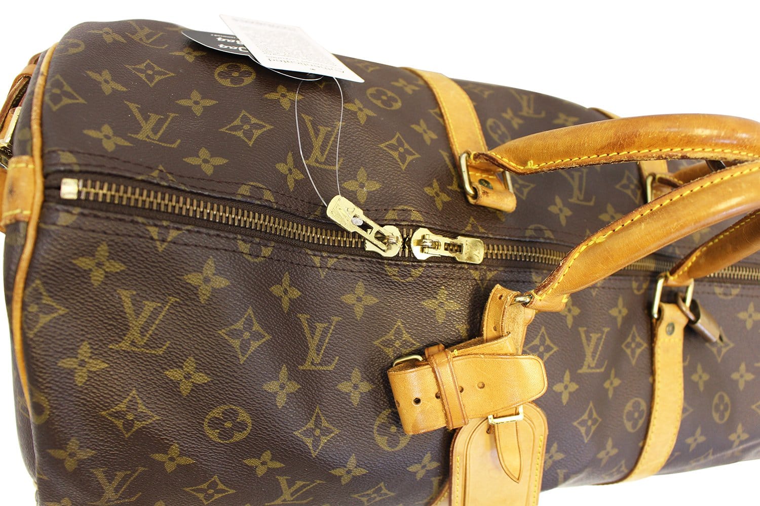 Authenticated used Louis Vuitton Boston Bag Keepol 55 Brown Beige Monogram M41424 Nume Mi0951 Louis Vuitton Handbag Unisex LV, Adult Unisex, Size: (