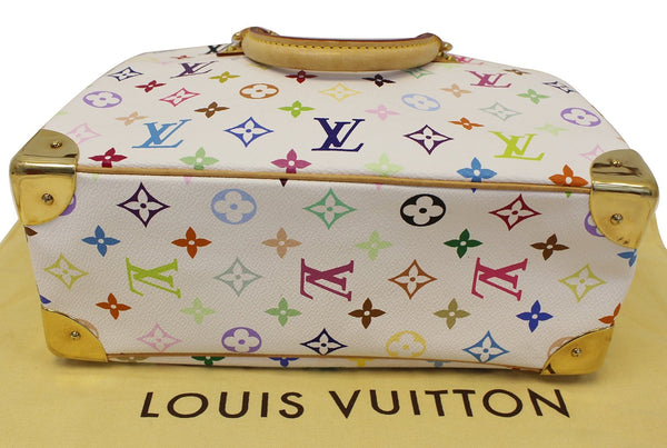 Louis Vuitton White Monogram Multicolore Trouville Multiple colors Leather  Cloth ref.927142 - Joli Closet