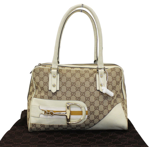 GUCCI Hasler GG Monogram Canvas Tote Bag