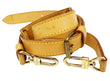 LOUIS VUITTON Leather Bandouliere Shoulder Strap Beige