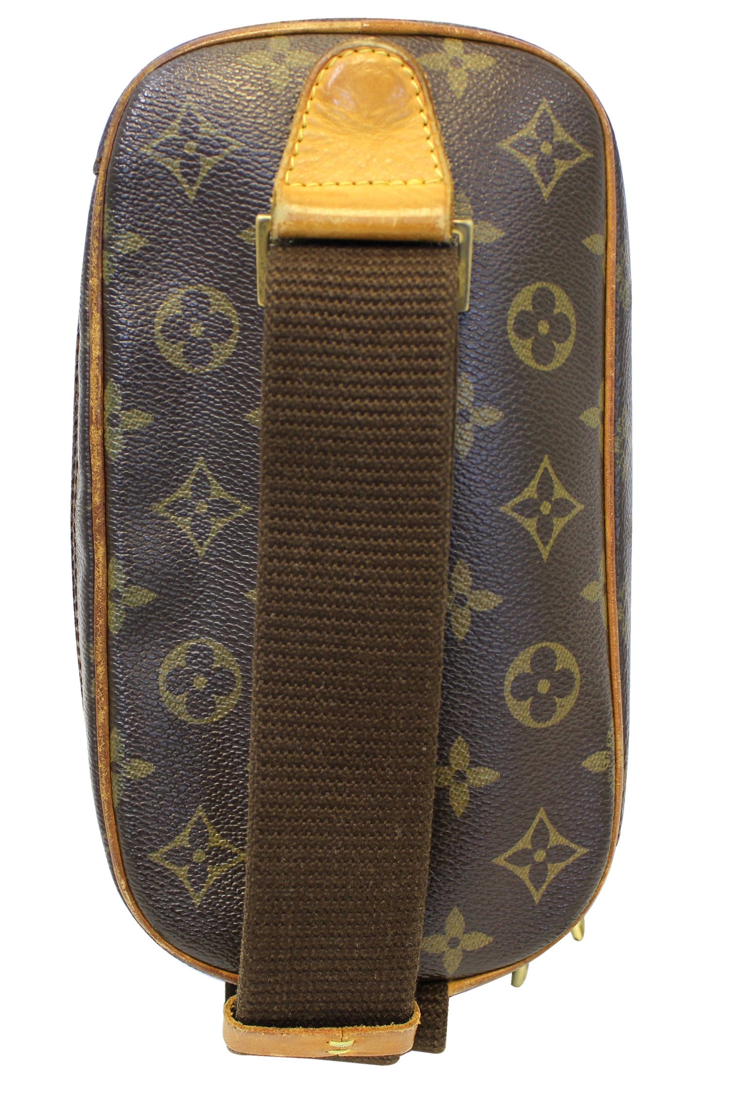 Louis Vuitton Pochette Gange Brown Canvas Shoulder Bag (Pre-Owned)