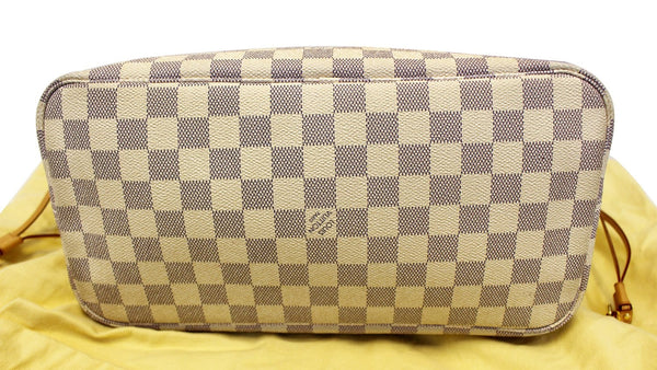 LOUIS VUITTON Damier Azur Neverfull MM Tote Bag