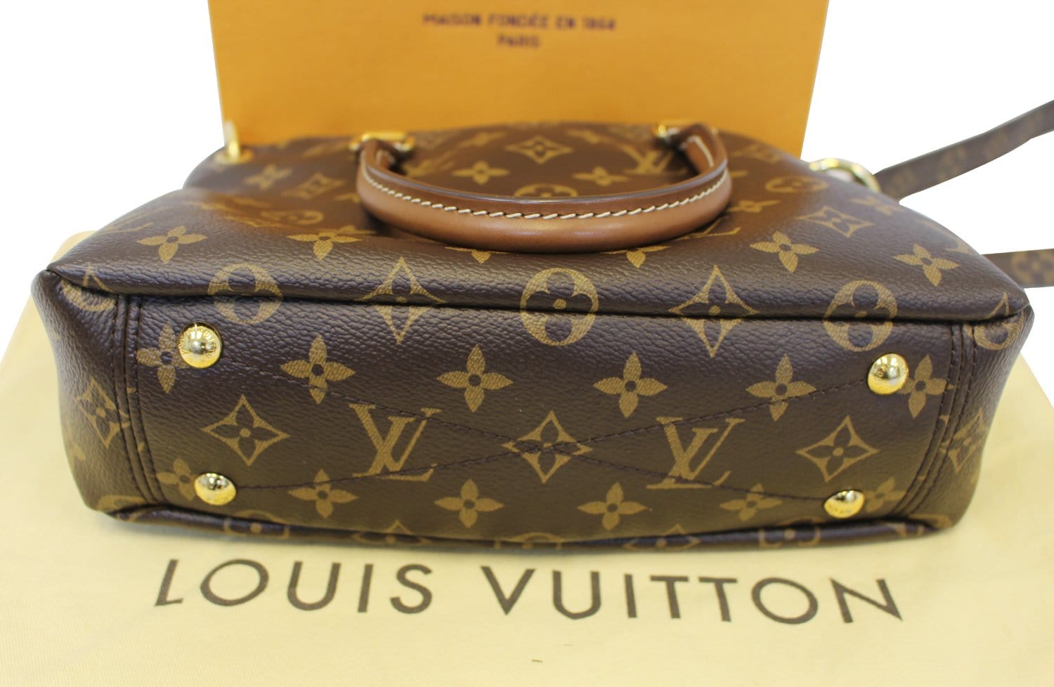 Louis Vuitton Pallas BB Monogram Canvas with Gold Hardware