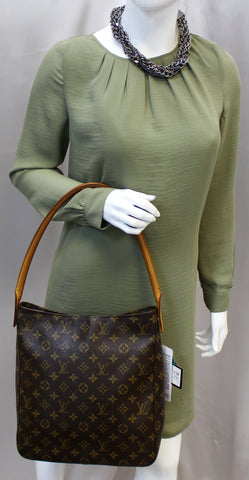 LOUIS VUITTON Monogram Canvas Looping GM Brown Shoulder Bag