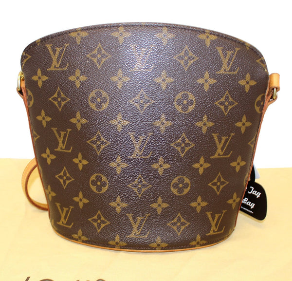 LOUIS VUITTON Monogram Canvas Drouot Brown Crossbody Bag