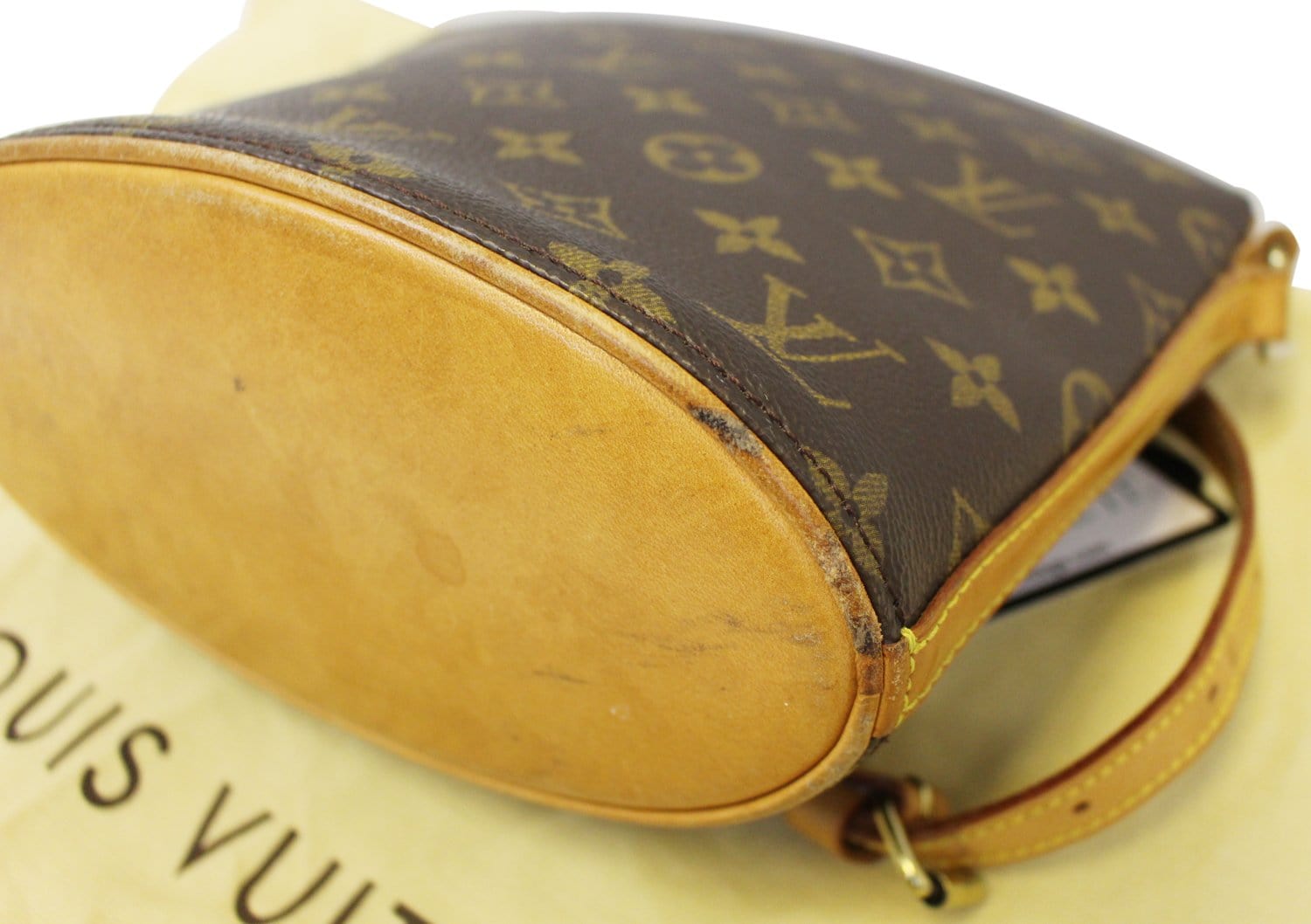 Louis Vuitton Drouot Brown Canvas Handbag (Pre-Owned)