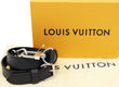 LOUIS VUITTON Leather Black Shoulder Strap