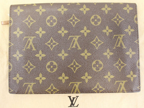 LOUIS VUITTON Monogram Canvas Pochette Rabat Clutch Bag