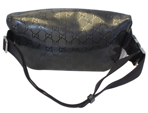 GUCCI GG Imprime Monogram Waist Bum Bag Black 233269