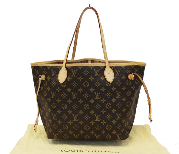 LOUIS VUITTON Monogram Canvas Neverfull MM Brown Tote Bag