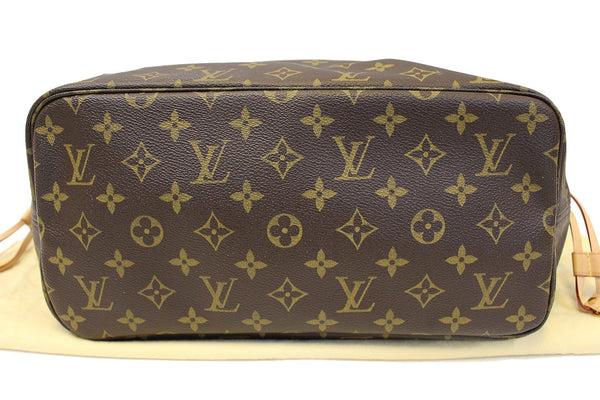 LOUIS VUITTON Monogram Canvas Neverfull MM Brown Tote Bag