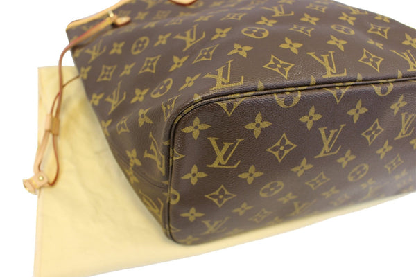 LOUIS VUITTON Monogram Canvas Neverfull MM Brown Tote Bag