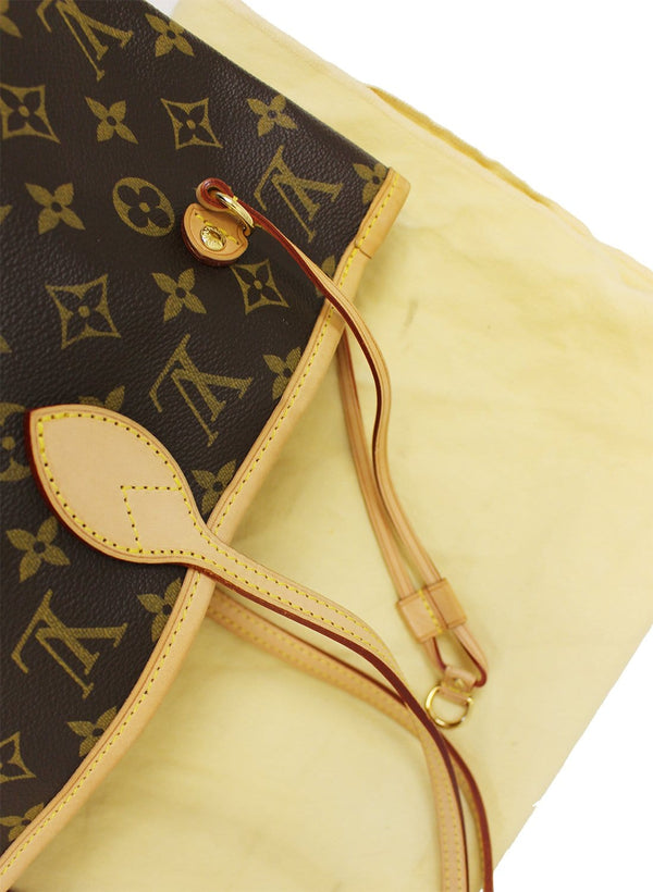 LOUIS VUITTON Monogram Canvas Neverfull MM Brown Tote Bag