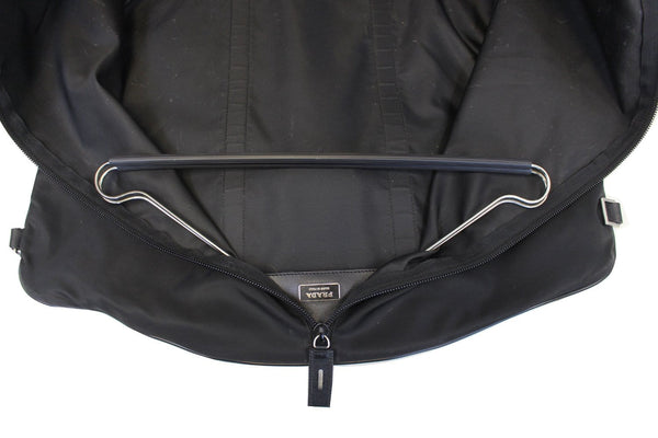 PRADA Black Nylon Convertible Garment Travel Bag