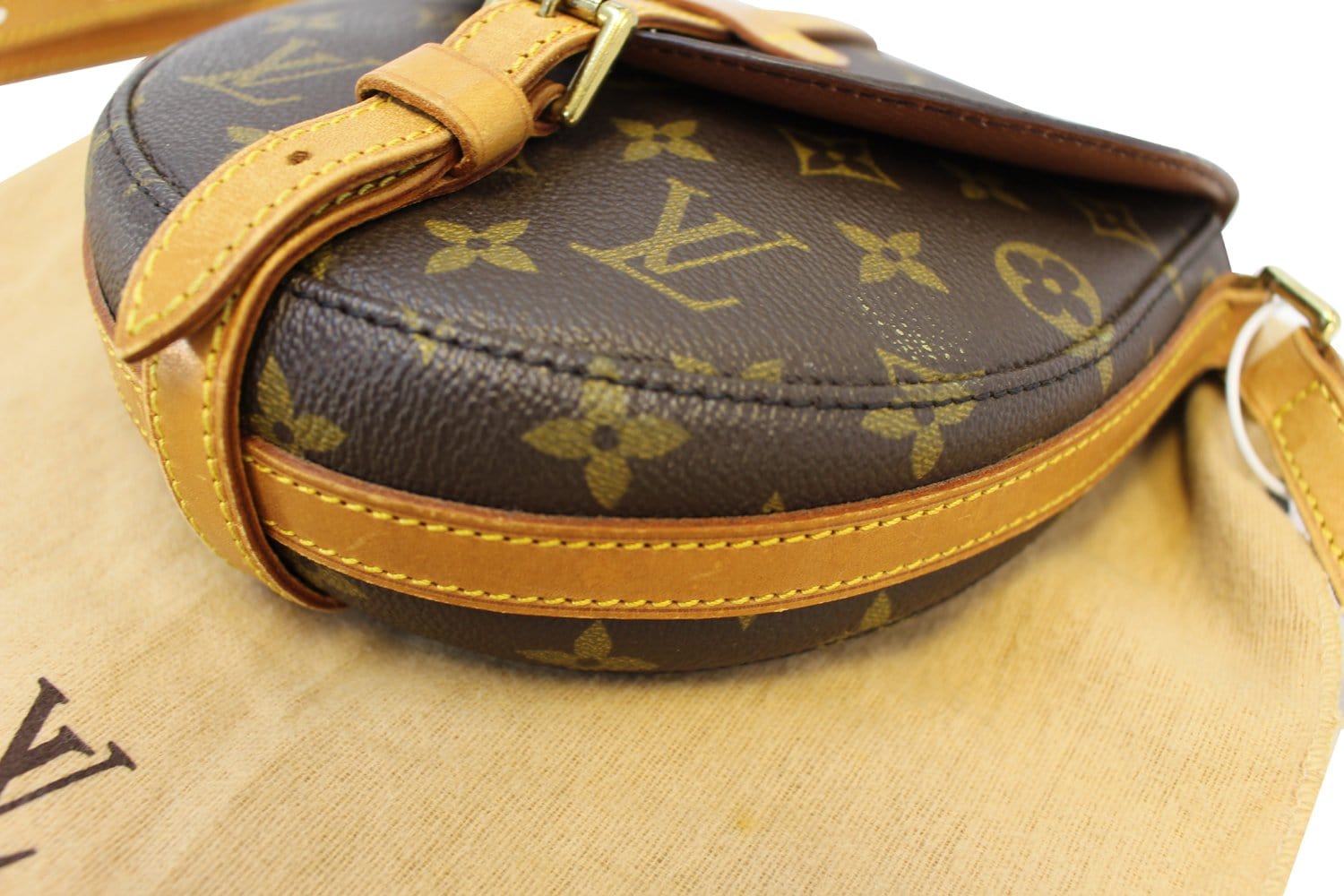 Louis Vuitton Monogram Canvas Micro Chantilly Handbag with Gold