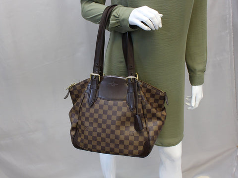 LOUIS VUITTON Shoulder Bag Pre loved Damier Ebene Verona MM 