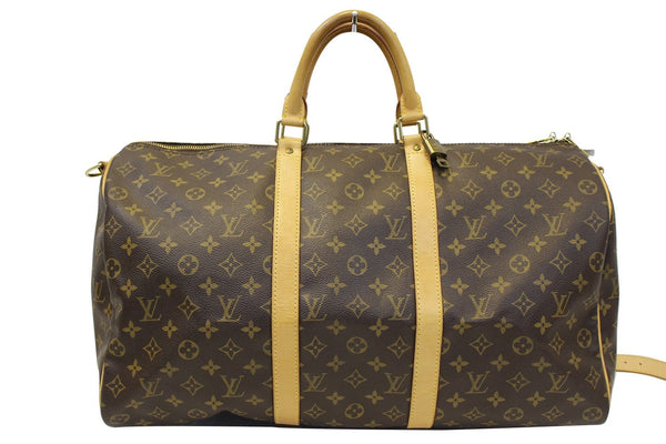 LOUIS VUITTON Travel Bag Monogram Keepall 50 Bandouliere Used 