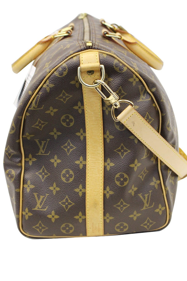 LOUIS VUITTON Monogram Canvas Keepall 50 Bandouliere Travel Bag