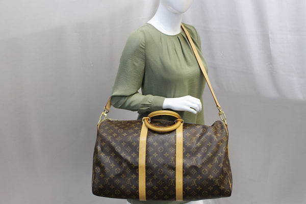 LOUIS VUITTON Travel Bag Monogram Keepall 50 Bandouliere Used 