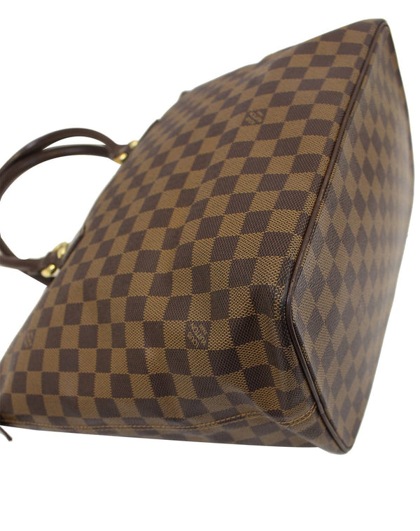 LOUIS VUITTON Damier Ebene Saleya MM Shoulder Handbag