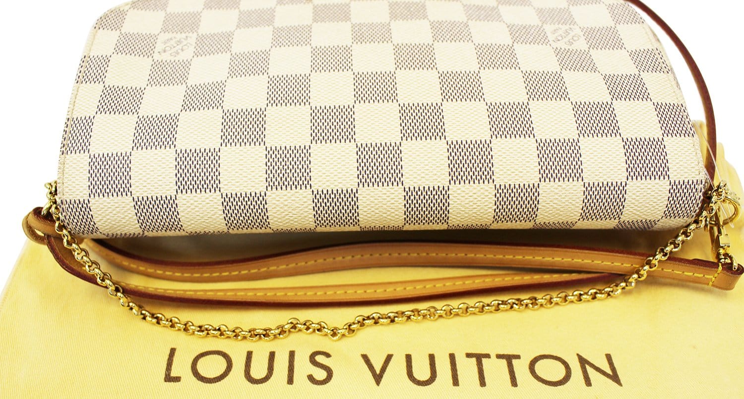 Louis Vuitton Favorite MM Damier Azur Blue Cloth ref.655136 - Joli