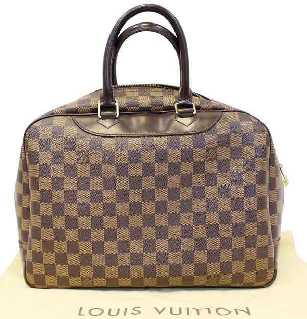 LOUIS VUITTON Damier Ebene Deauville Special Order Satchel Bag