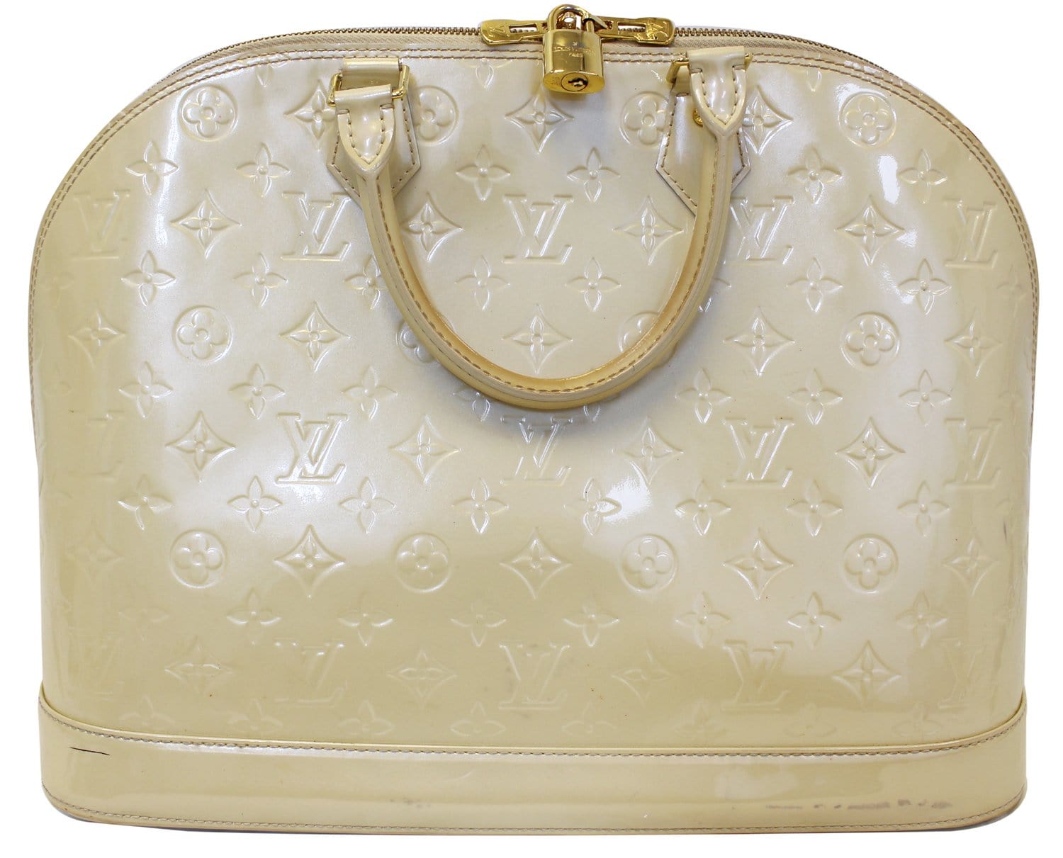 Louis Vuitton, Bags, Louis Vuitton White Cream Alma Gm Monogram Bag