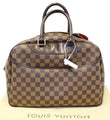 LOUIS VUITTON Damier Ebene Deauville Special Order Satchel Bag