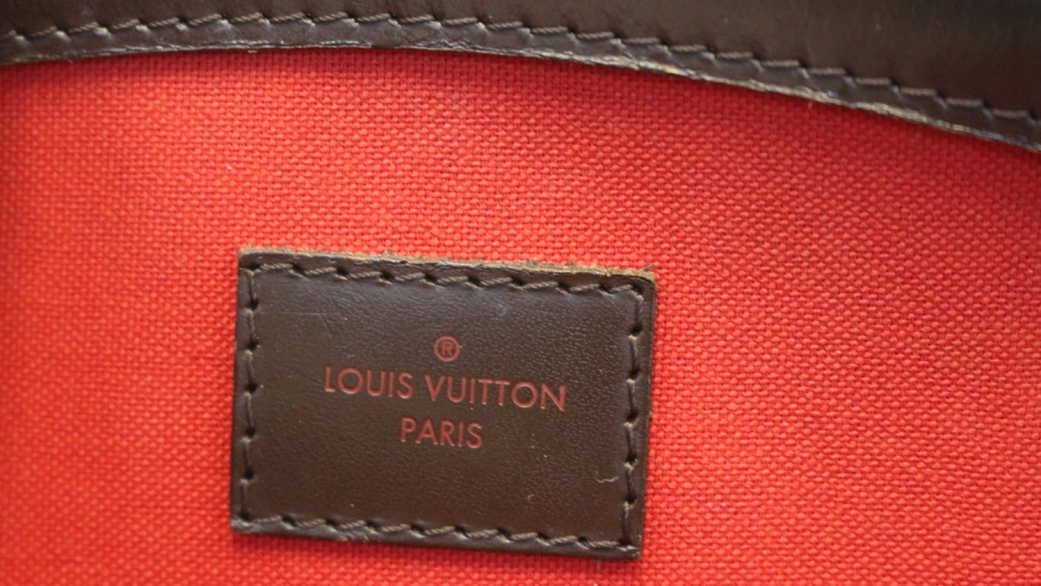 Authentic LOUIS VUITTON Damier Ebène Canvas Verona MM Large Bag