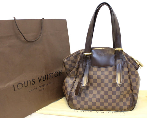 LOUIS VUITTON Damier Ebene Verona MM Shoulder Bag