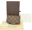 LOUIS VUITTON Monogram Canvas French Wallet Kisslock