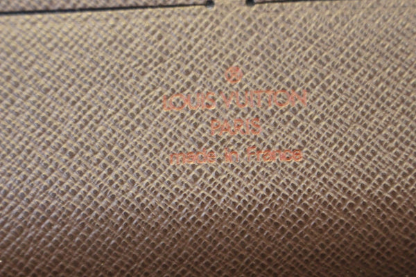 LOUIS VUITTON Damier Ebene Zippy Long Wallet