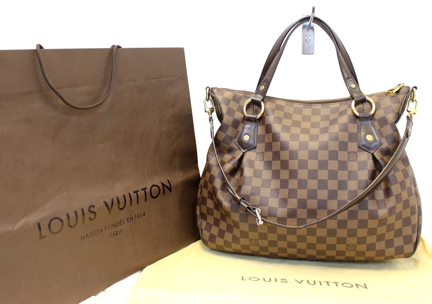 Louis Vuitton Damier Ebene Evora MM - Brown Totes, Handbags