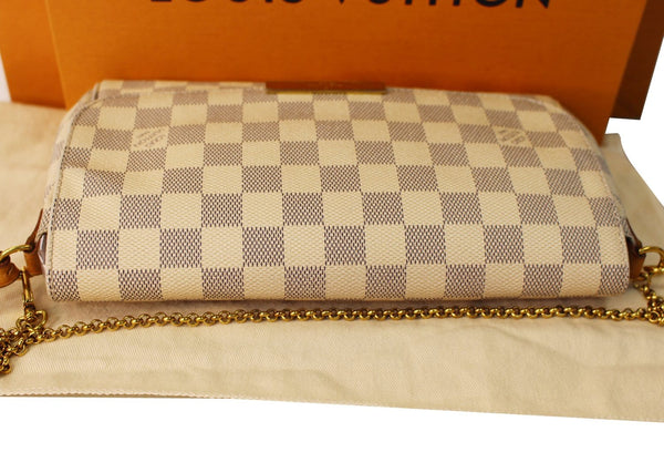 Louis Vuitton Favorite MM Damier Azur Crossbody Bag soft exterior