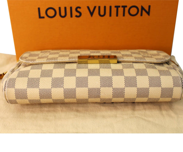 Louis Vuitton Favorite MM Damier Azur Crossbody Bag full view