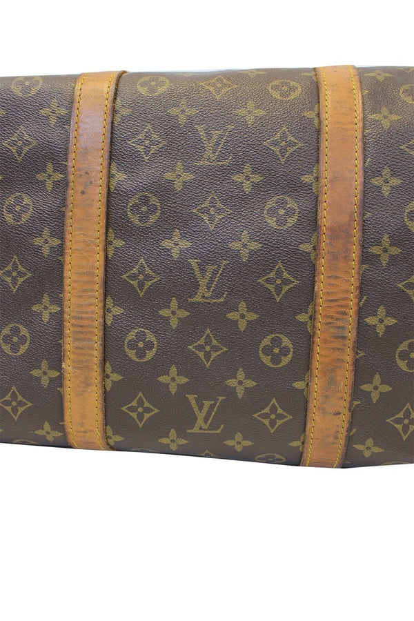 LOUIS VUITTON Keepall 60 Monogram Canvas Travel Bag Brown 