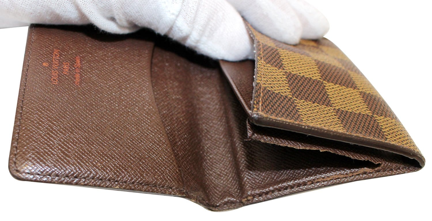 Louis Vuitton Damier Ebene Pattern Coated Canvas Card Case w/ Tags - Brown  Wallets, Accessories - LOU797641