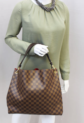 LOUIS VUITTON Damier Ebene Graceful MM Shoulder Bag