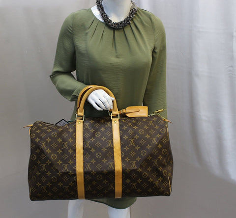 LOUIS VUITTON Monogram Canvas Keepall 50 Travel Bag