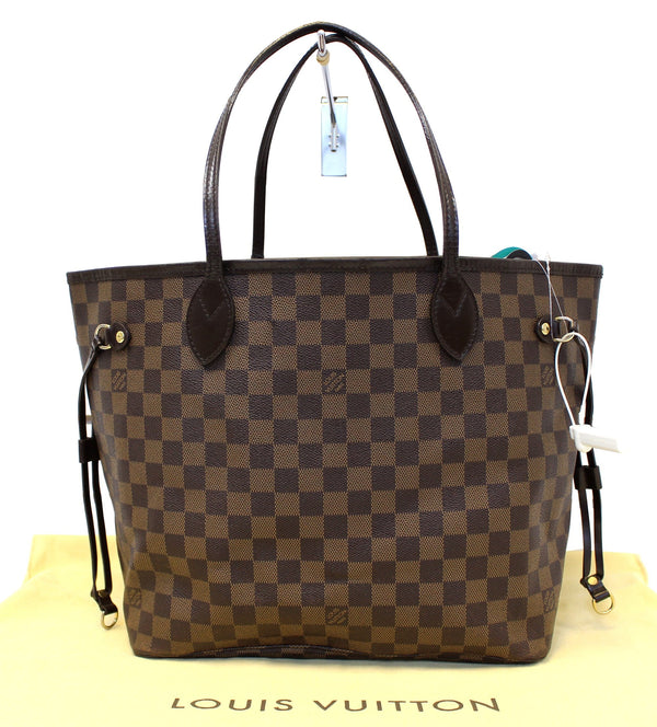 LOUIS VUITTON Damier Ebene Neverfull MM Tote Shoulder Bag