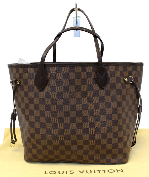 LOUIS VUITTON Damier Ebene Neverfull MM Tote Shoulder Bag