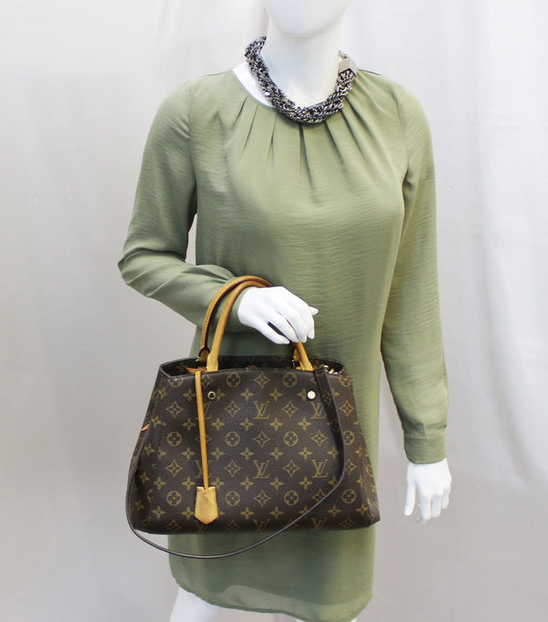 LOUIS VUITTON Monogram Canvas Montaigne MM Shoulder Bag