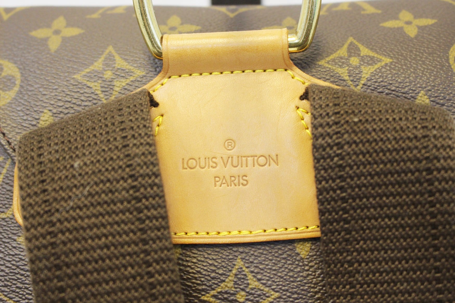 LOUIS VUITTON Mini Monogram Montsouris GM Backpack Blue 1267194