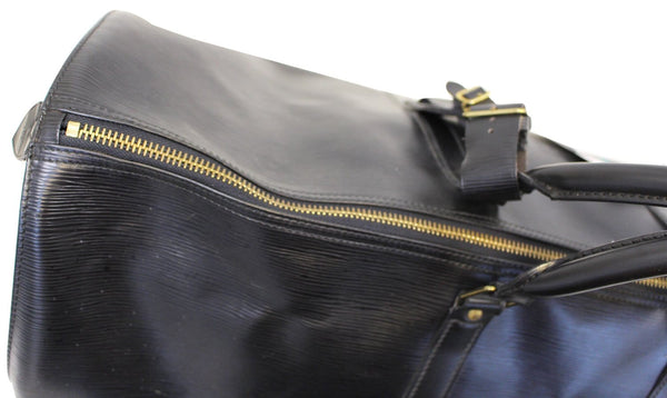 LOUIS VUITTON Epi Leather Black Keepall 60 Boston Bag