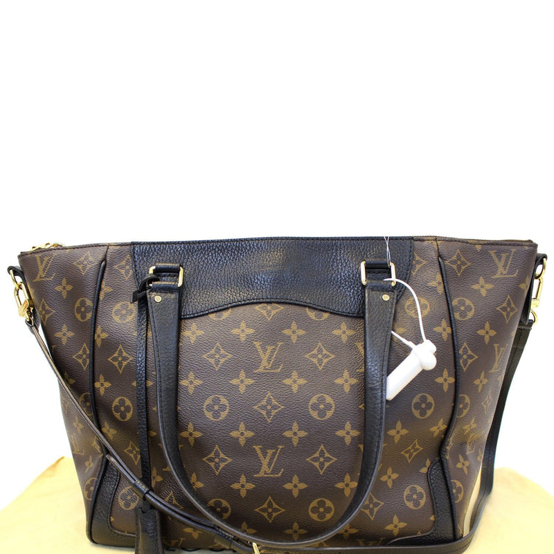 My new Louis Vuitton Estrela MM handbag in Noir. I love the black accents  with the monogram canvas!