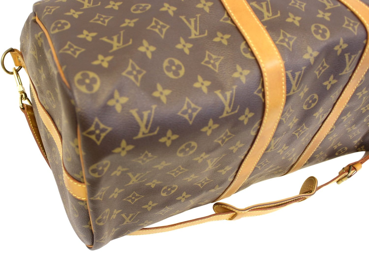 Authentic Louis Vuitton Monogram Satelite 50 Travel Bag with Strap  3B010020n
