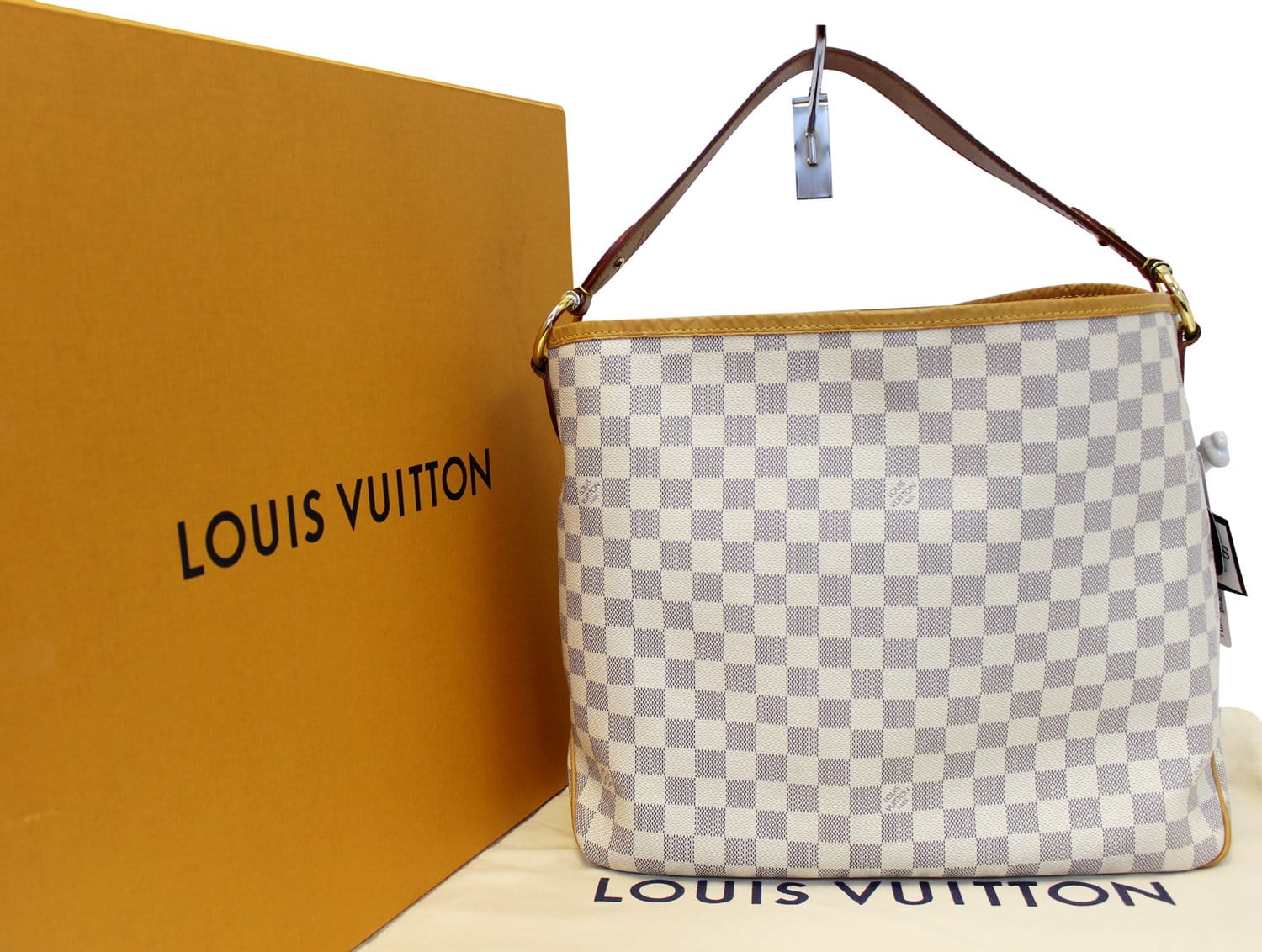 Louis Vuitton Delightful Damier Azur Rose Ballerine MM Ivorie/Grey