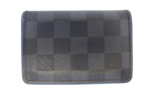 LOUIS VUITTON Damier Graphite Pocket Organizer Card Case Wallet