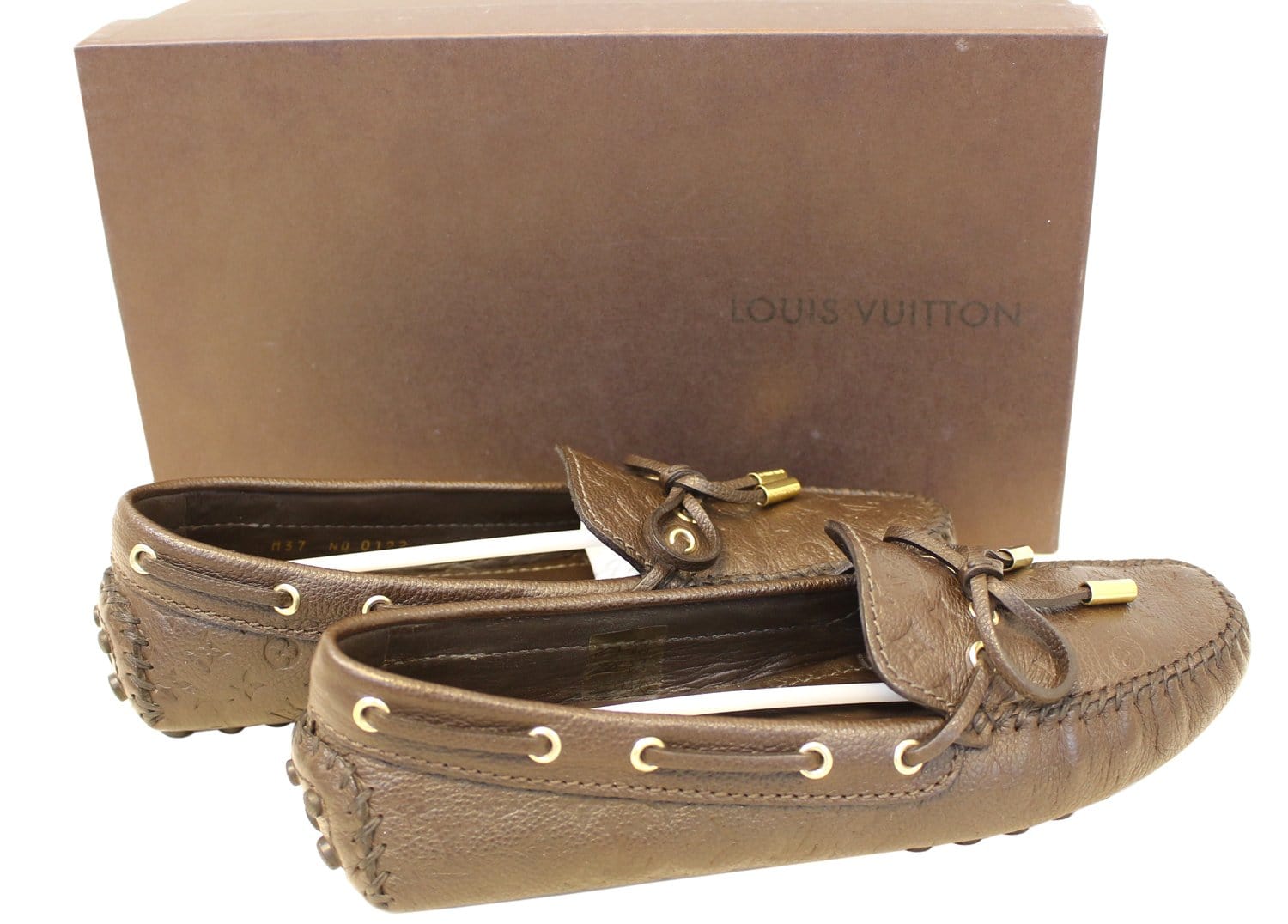 Louis Vuitton Brown Monogram Canvas Gloria Loafers Size 37.5 Louis Vuitton